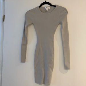 Tight fitted gray dress